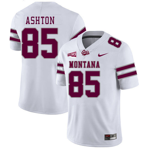 Montana Grizzlies #85 Micah Ashton College Football Jerseys Stitched Sale-White